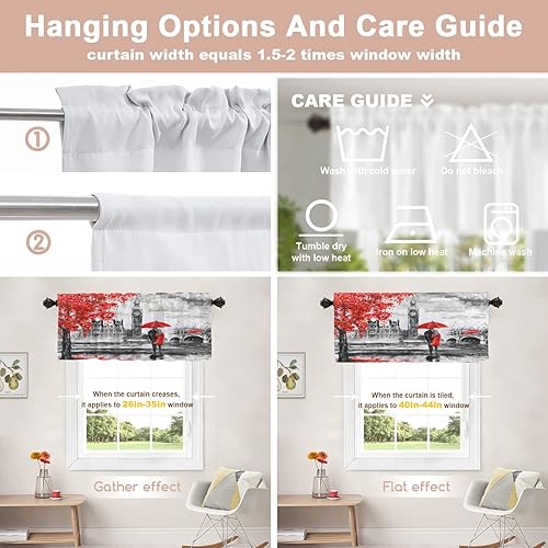 Miniatura 4 de Shrahala Cenefas de cocina en lienzo con pintura al óleo, vista de la calle del río Londres, puente de autobús, media ventana, tratamiento de