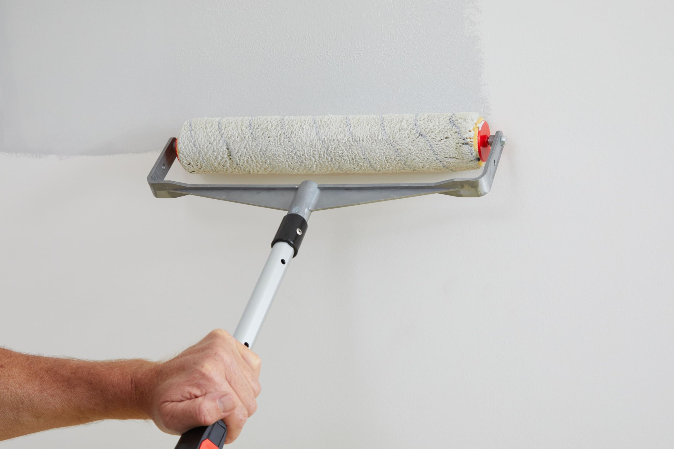 ProDec Rullo per pittura professionale a doppio braccio a pelo medio per la verniciatura a copertura rapida con pitture ad emulsione e per muratura su pareti e soffitti interni ed esterni