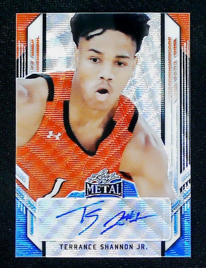 2021-22 Leaf Metal Autograph #PA-TS1 Terrance Shannon Jr RC Rookie AUTO 2/7 Timberwolves Basketball Trading Card