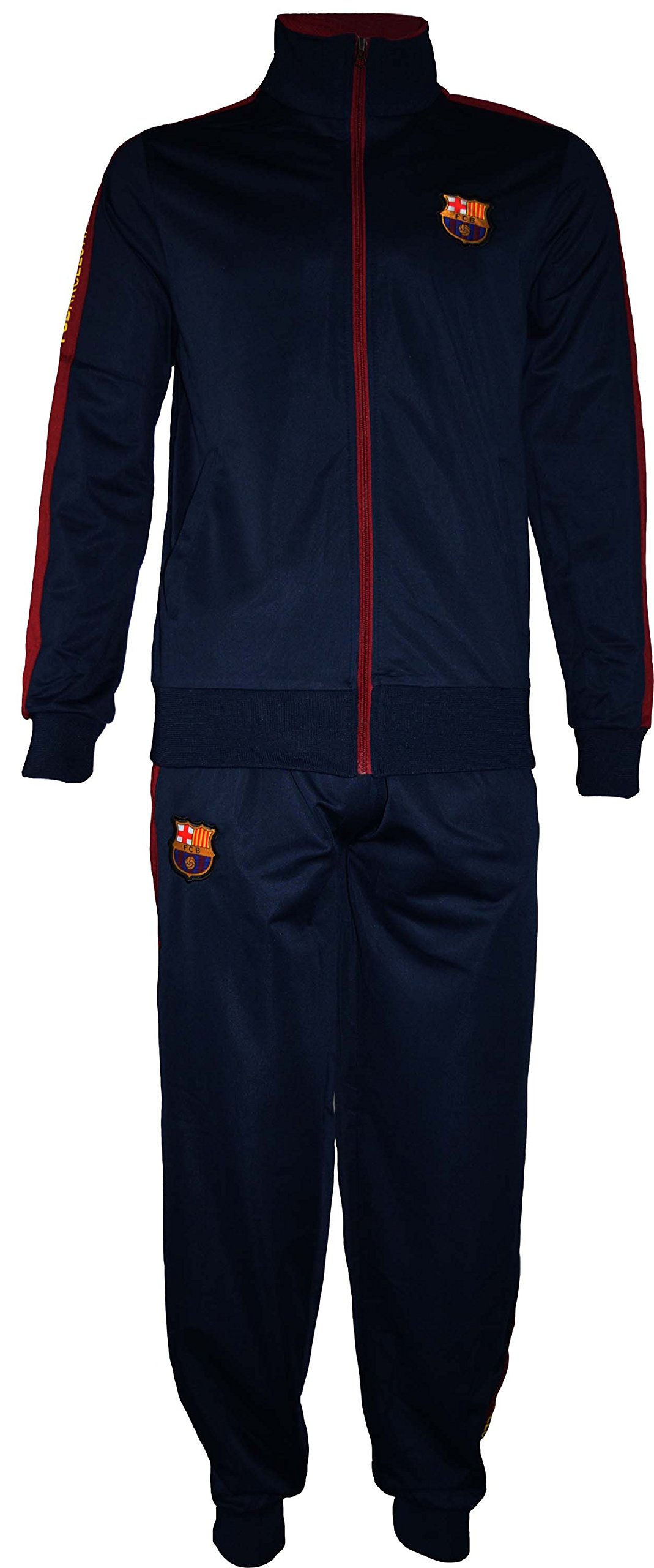 Fc Barcelona Men's Marine Fc Barcelona/Barça Official Collection Tracksuit, Navy, S