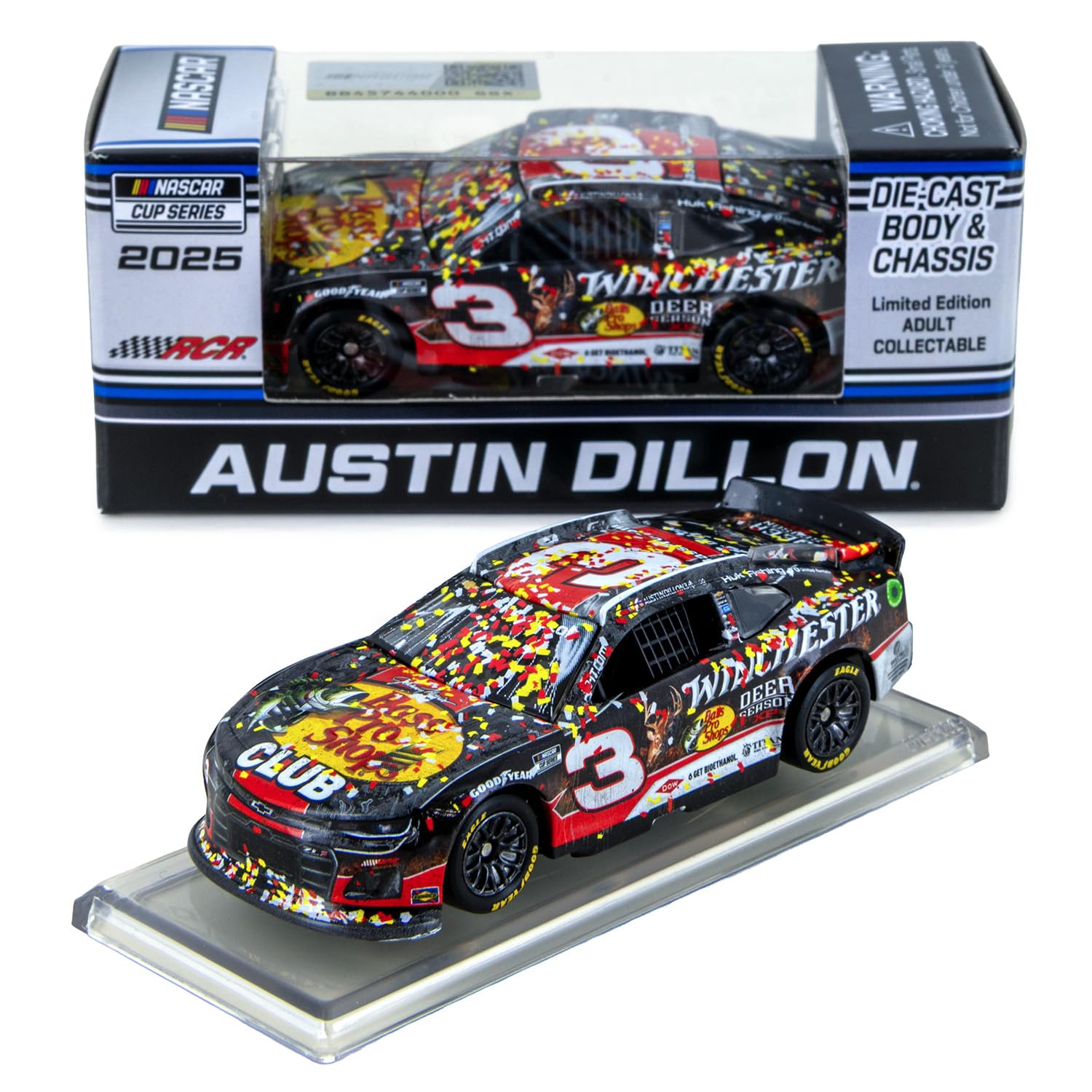 Austin Dillon 2025 Richmond Race Win ARC Chassis Diecast Car 1:64 Scale