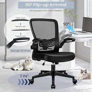 Amazon.com: KLASIKA Desk Chairs with Wheels, Ergonomic Mesh