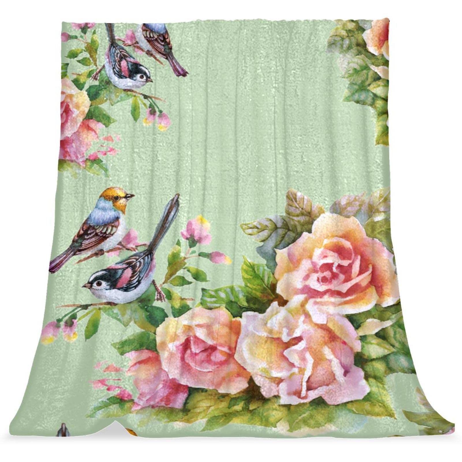 Couvre-lit rose vintage fleur de printemps et couverture lit enfant