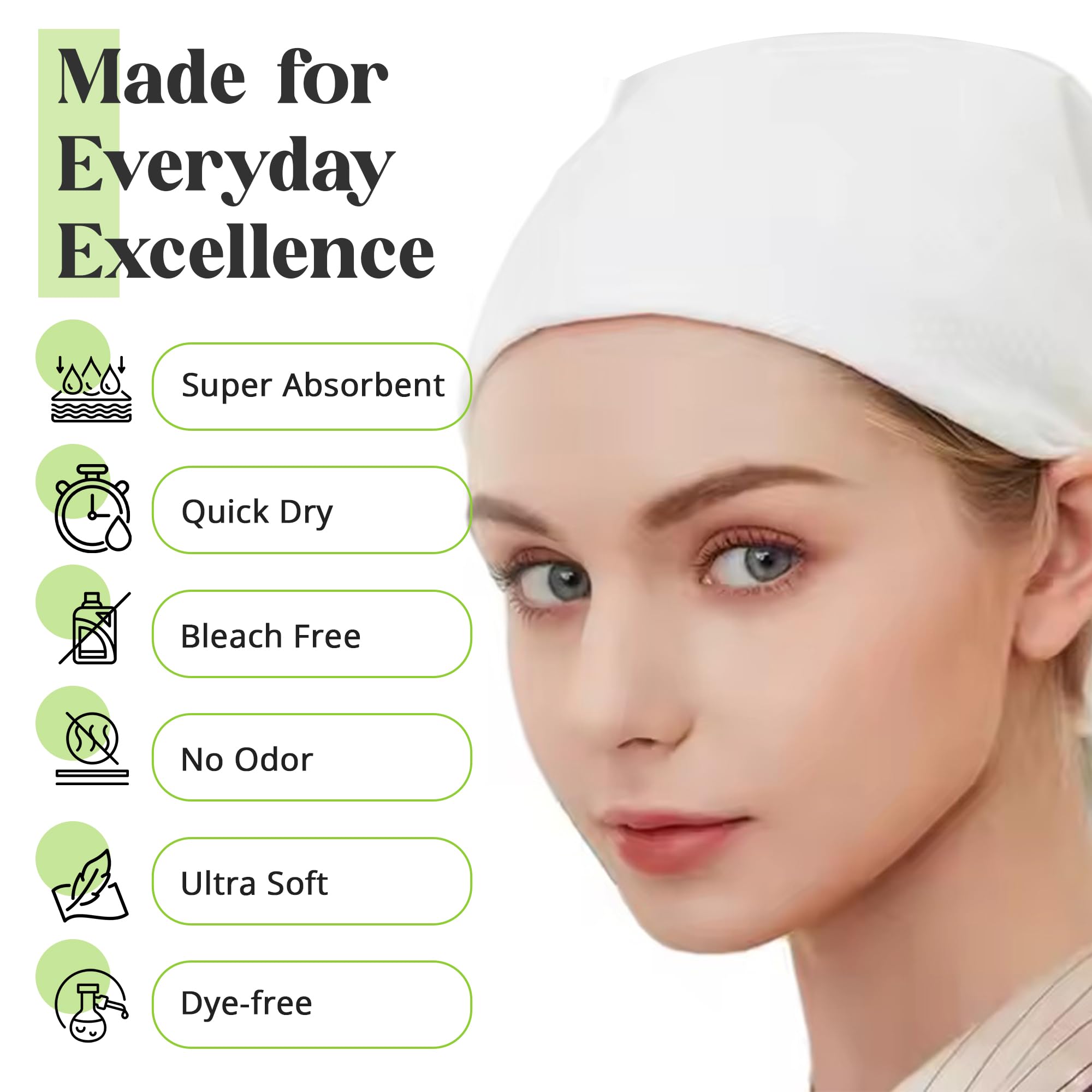Toallas desechables grandes de lujo (50 unidades) Spa y salón de belleza, suavidad de calidad para invitados, clientes | cabello, cara, uso corporal | Comodidad lujosa, ecológicas | Tamaño de 2