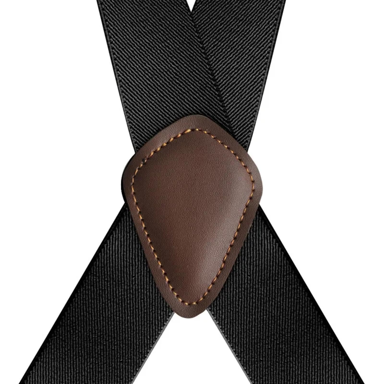 Bretelles Suspender Heavy Duty Trucker Bretelles pour Hommes Travail X-Back avec 2 Clips Latéraux Crochets Réglable Élastique Grand Pantalon Bretelles