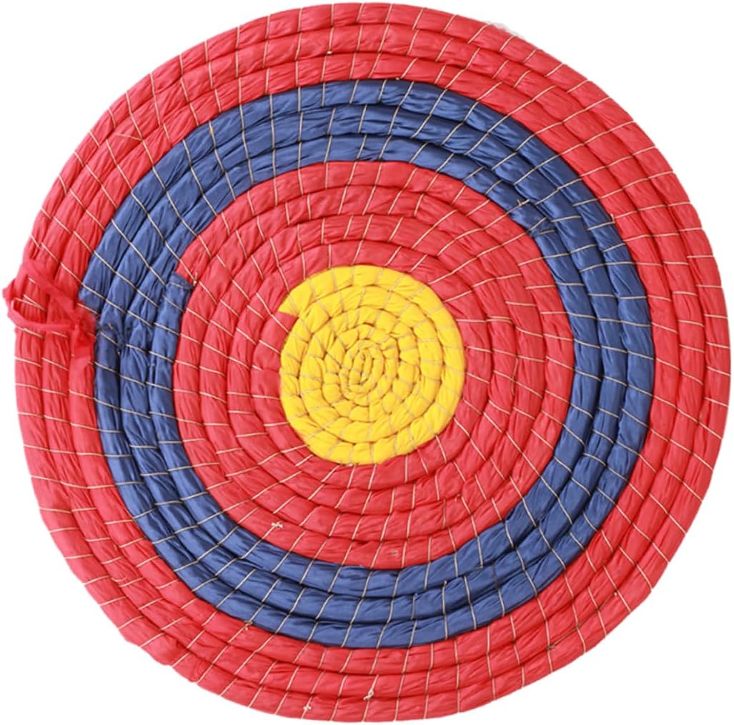SUPVOX 50cm Round Full Ring Straw Archery Target Board 2cm Thick Outdoor Training Plate for Archery Practice and Skill Development