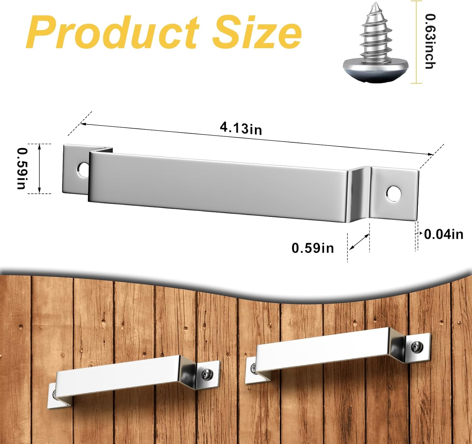 Tape Measure Clip Tape Measure Holder Bench Belt Universal Tool with Screws Stainless Steel Tool Hanger Storage Dock for Mount Drill Power Tape Measures and Belt Clips (6 Pcs, Silver)