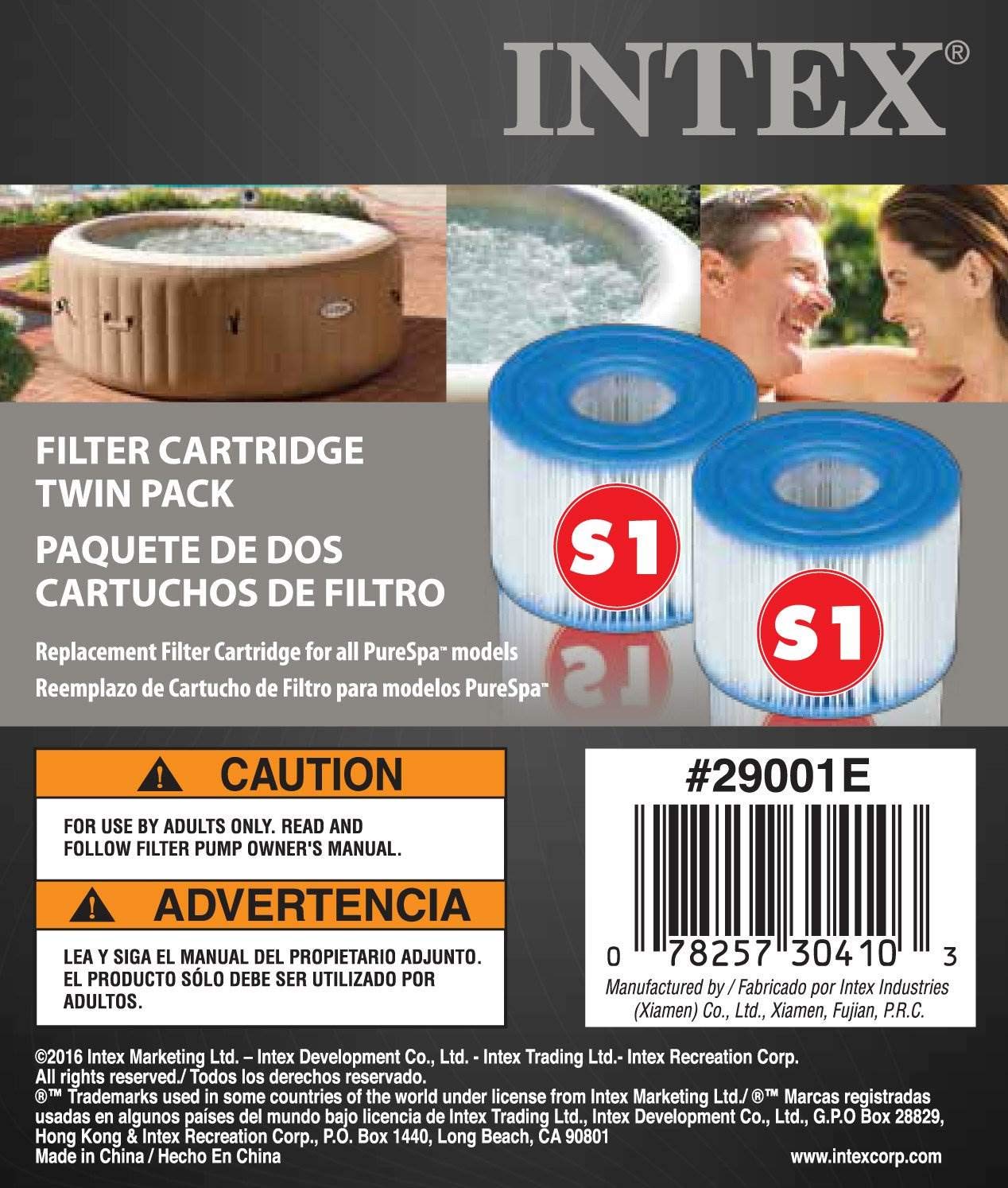 Intex PureSpa - Cartucce di ricambio per filtro piscina tipo S1 Easy Set (14 filtri)