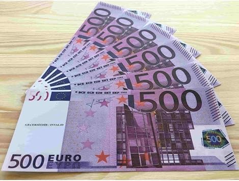 1 DESTE DÜĞÜN PARASI SAHTE GEÇERSİZ PARA EURO ŞAKA Mor