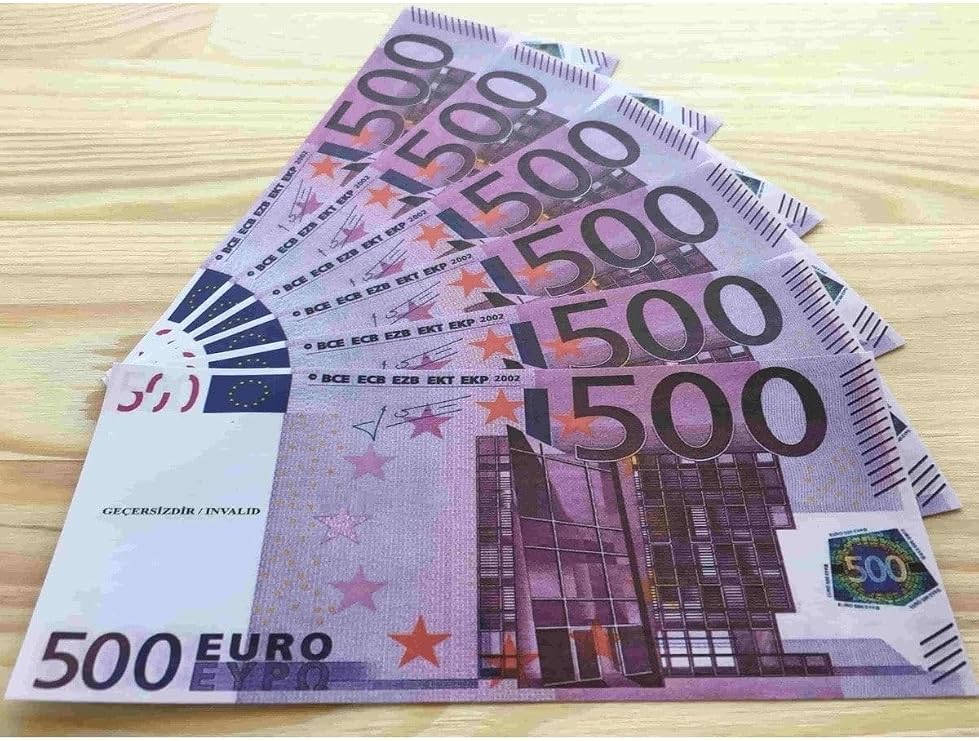 1 DESTE DÜĞÜN PARASI SAHTE GEÇERSİZ PARA EURO ŞAKA Mor