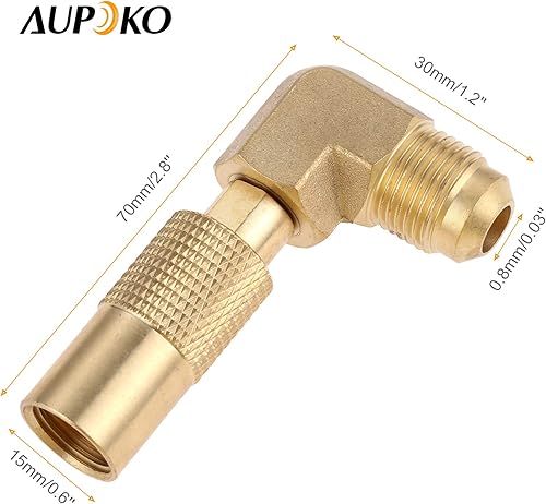 Miniatura 7 de Aupoko Adaptador de codo de propano, adaptador de propano macho de baja presión de 38 pulgadas, para parrilla de campamento de mesa Blackstone,