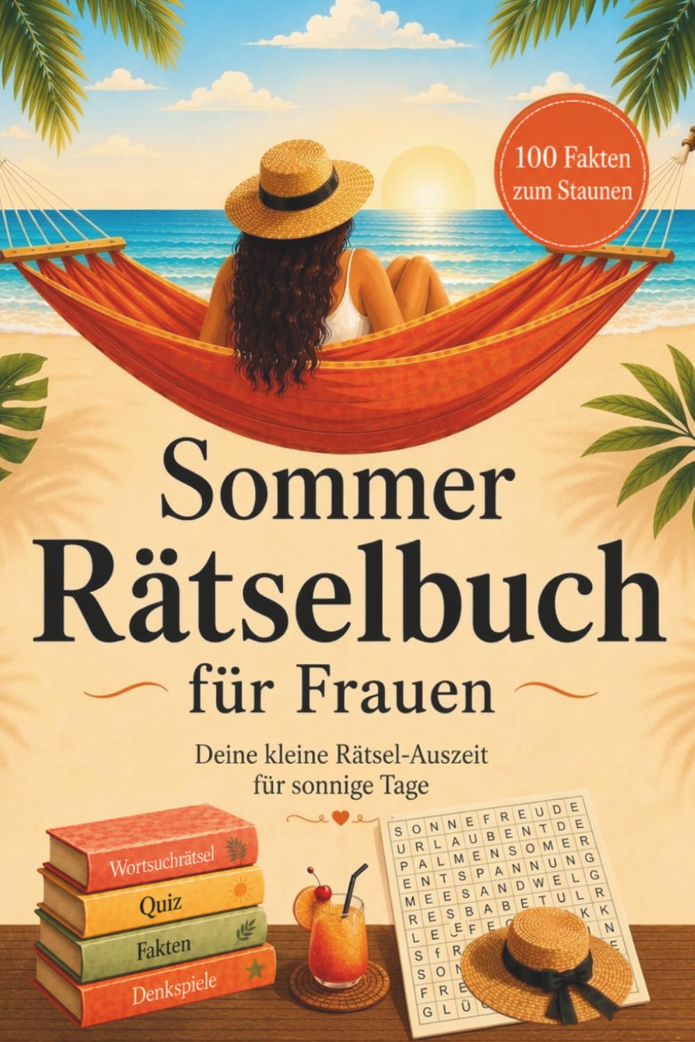 Sommer-Rätselbuch für Frauen: Wortsuchrätsel, Quiz und Wissensfakten für Erwachsene – eine kleine Rätsel-Auszeit als Geschenk für Frauen