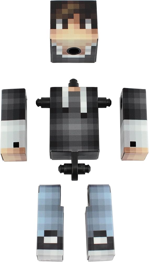 EnderToys Black Hoodie Guy Action Figure