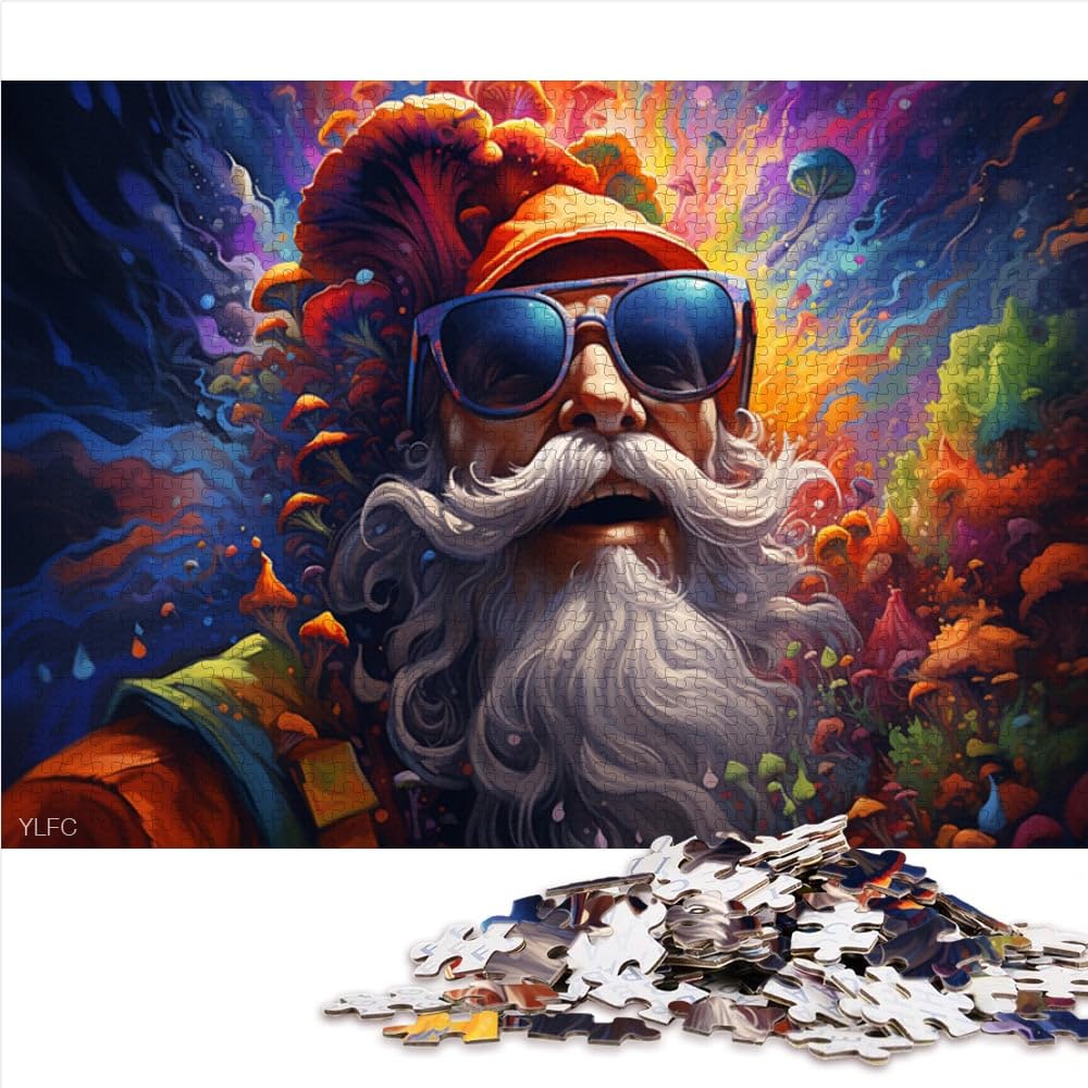 Puzzle 2000 pezzi per adulti, Gioco di Vecchio Uomo colorato, Giocattoli Famiglia, Regalo con Poster Abbinato e Foglia di Domande e Risposte 27,56 "x 39,37" I 14 Anni