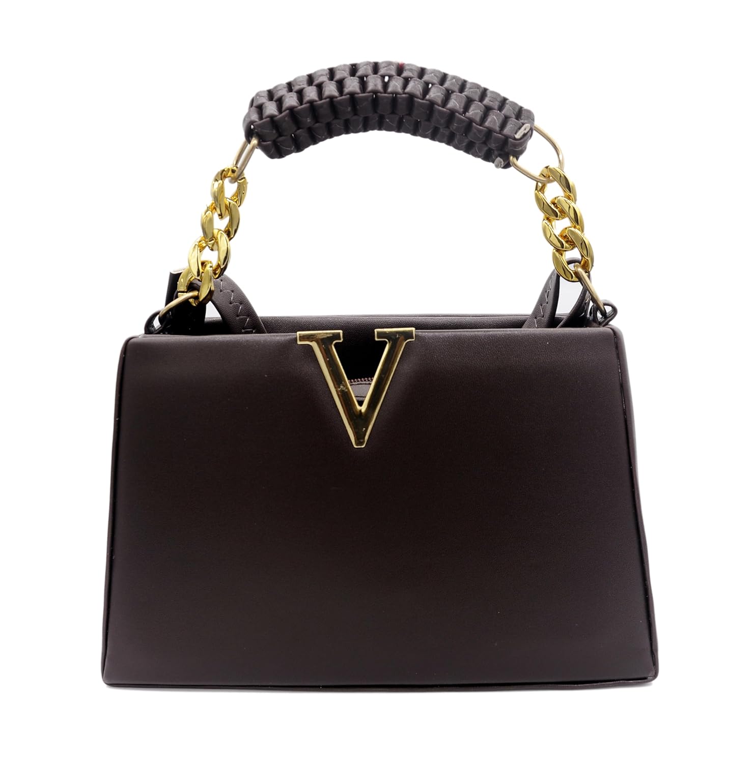 Premium Dark Brown Handbag with...