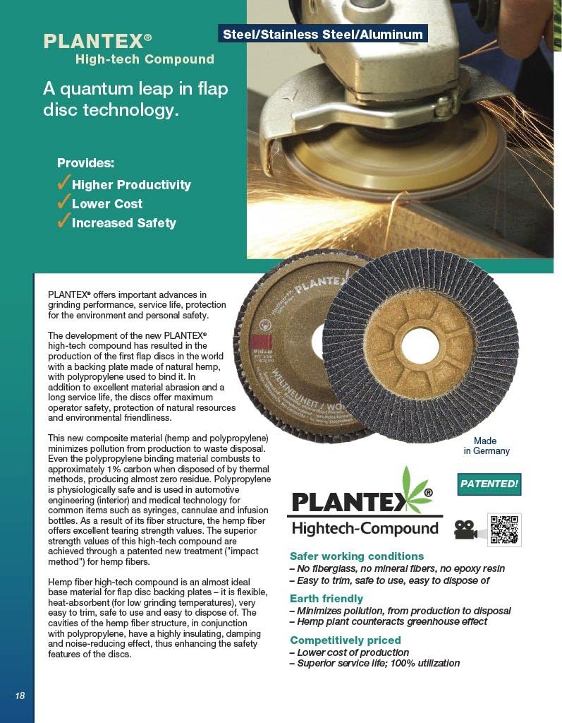 CS UNITEC PLANTEX® Sunfire Ceramic 6" Dia, 40/60 Grit, 7/8" Arbor 10 PK