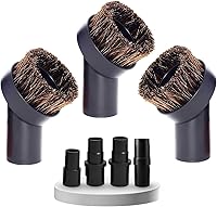 Vista 11 de Accesorio de cepillo para aspiradora de taller de 1.25" con pelo de caballo de 25 mm (2 piezas) - Cepillo redondo de polvo con cerdas suaves