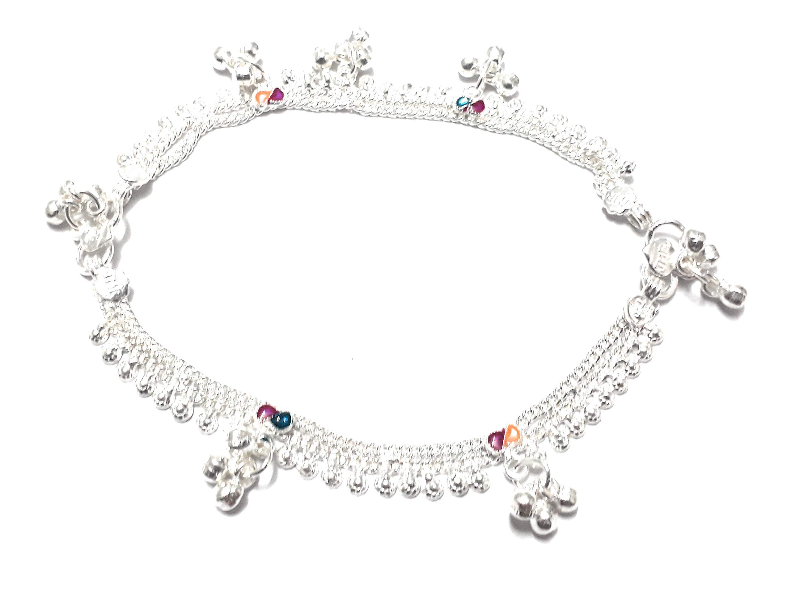 Bharti jewellera Silver Metal Payal for Girls upto 1 to 4 years