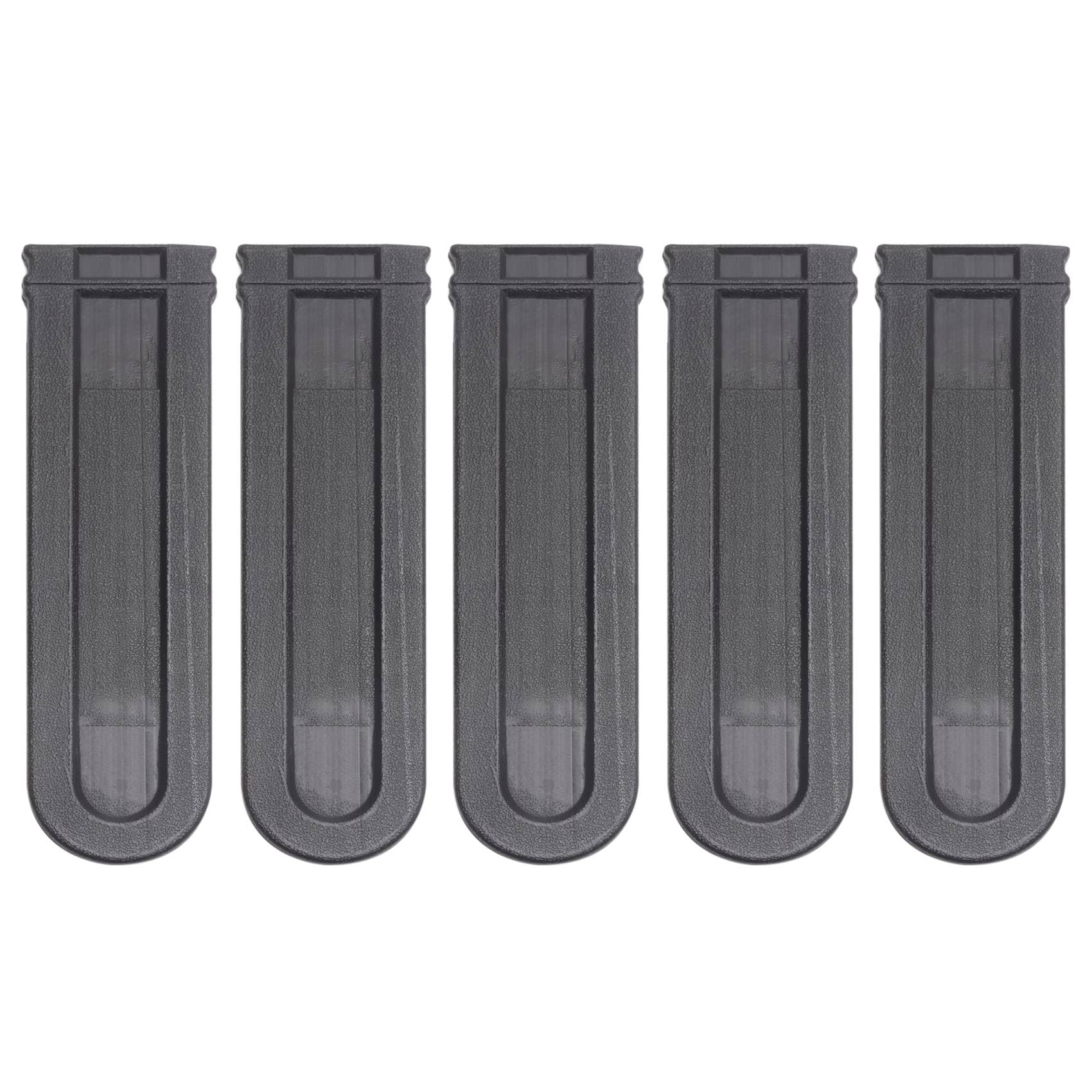 Jnchdghwa 5pcs 8 Inch - 12 Inch Chainsaw Bar Cover Scabbard Guard Universal Guide Plate for Chainsaw Bar Cover Black