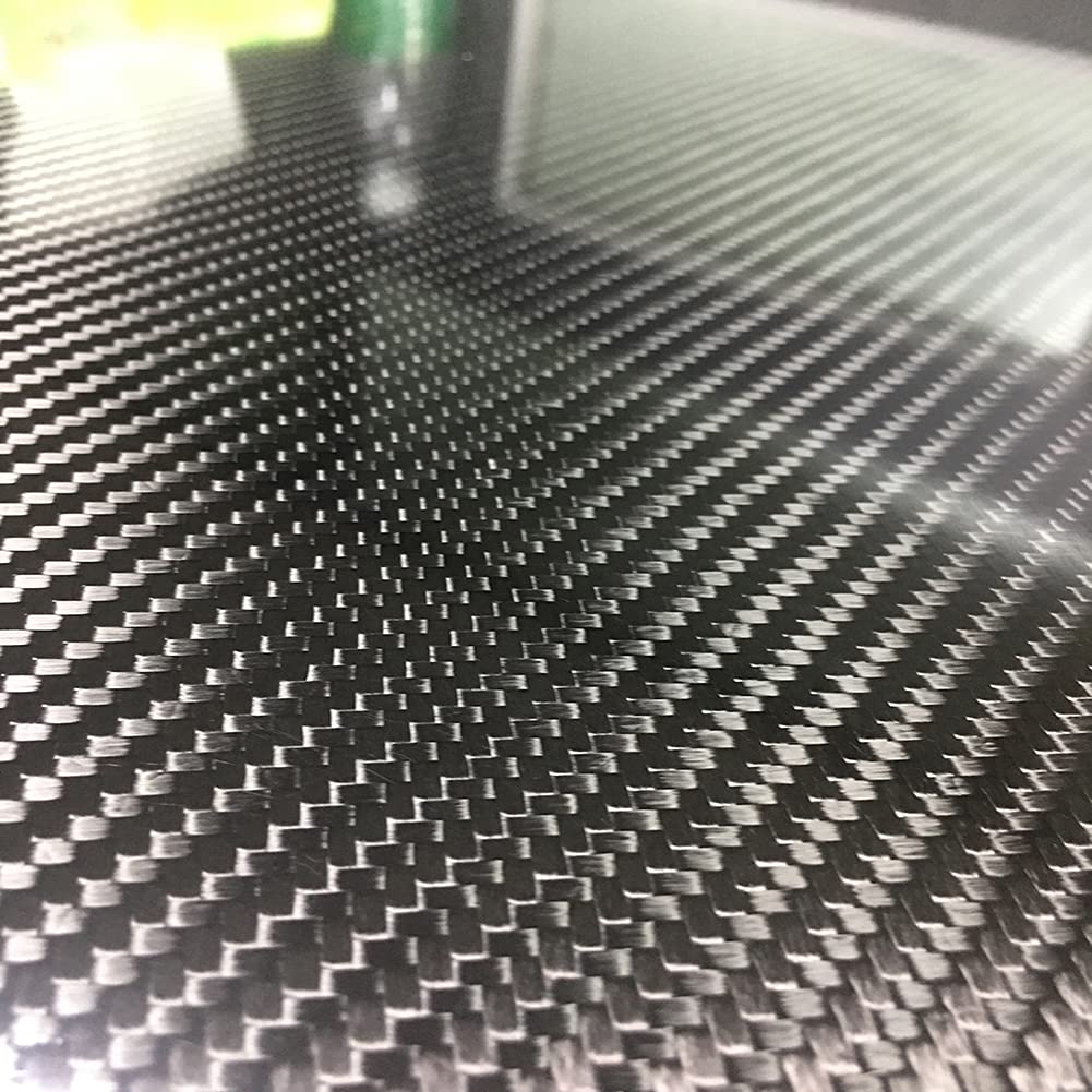 Lastra Pura in Fibra Di Carbonio 3K Spessa 2,5 Mm, Pannello in Laminato Intrecciato, Superficie Tagliabile ad Alta Durezza, Twill Lucido/250Mm*400Mm
