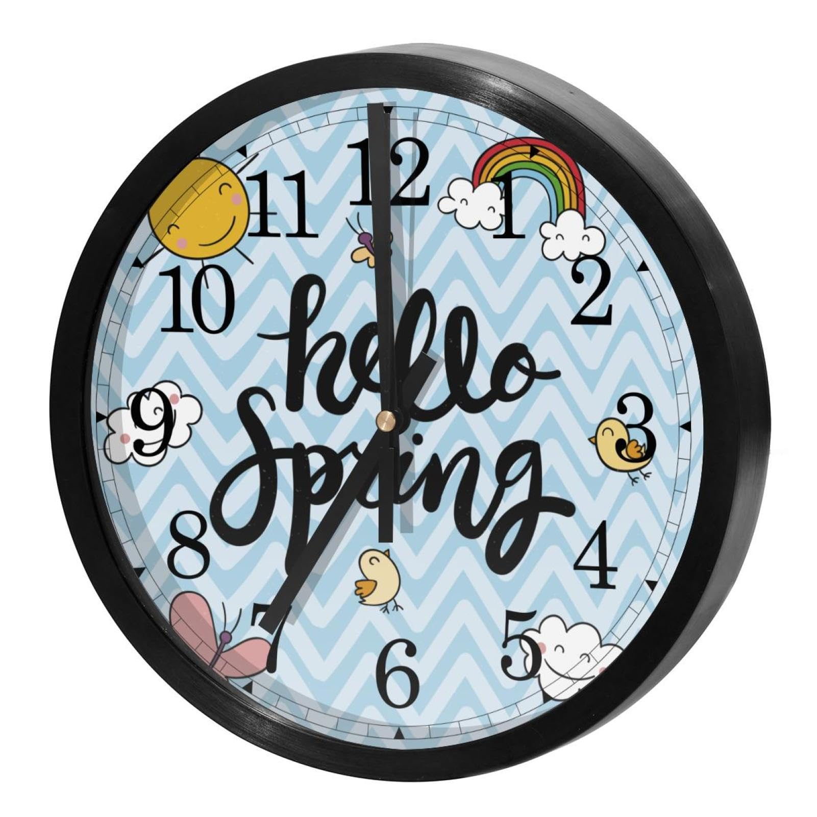 Horloge murale silencieuse sans tic-tac à piles pour un bureau calme