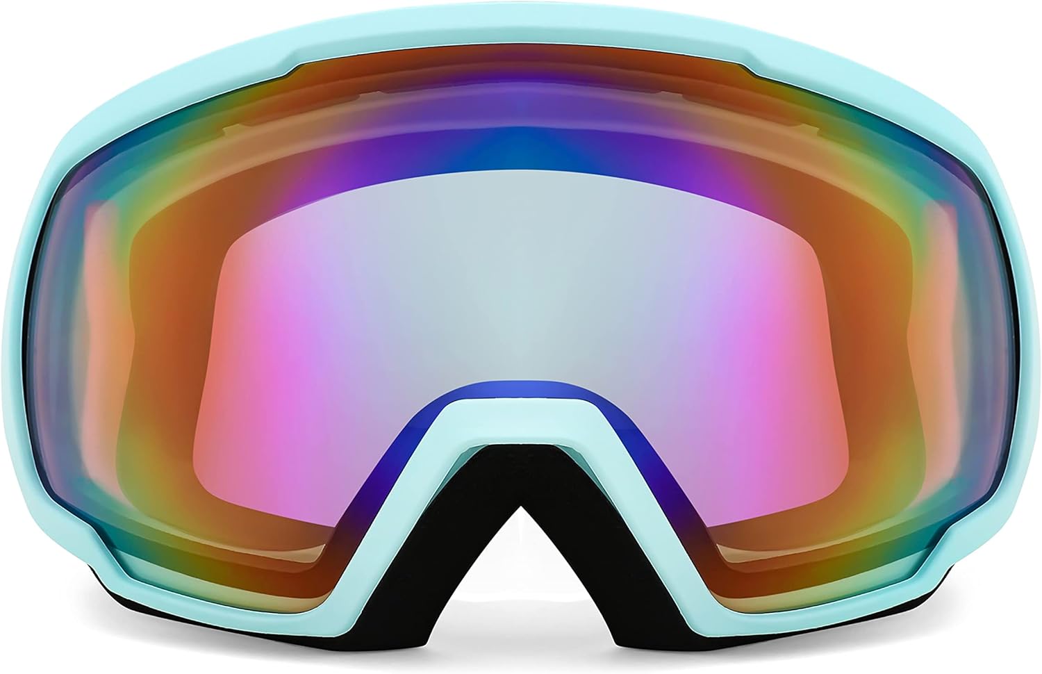 FEISEDY Goggles OTG - Over Glasses Motorcycle/Ski/Snowmobile Goggles for Men Women & Youth - 100% UV Protection B2960