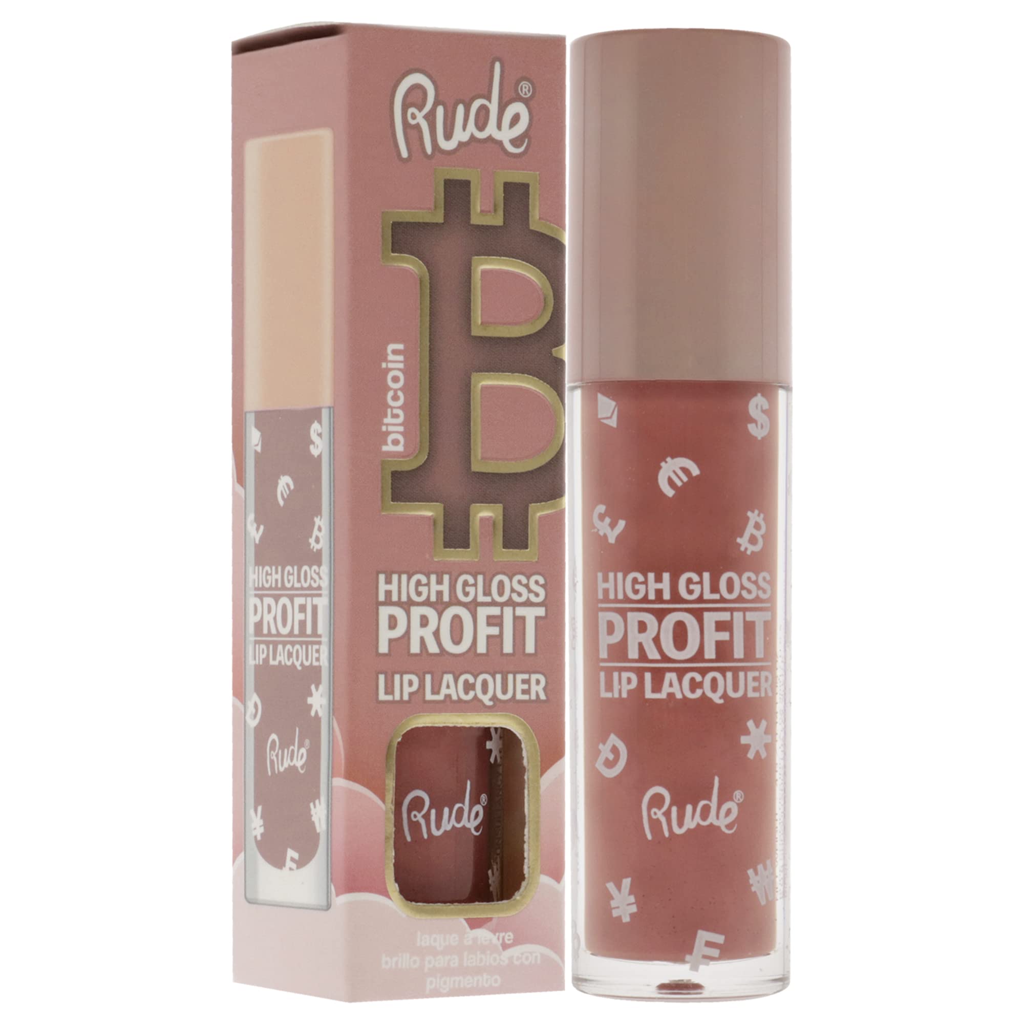 Rude Cosmetics High Gloss Profit Lip Lacquer – Bitcoin für Damen 4 g Lipgloss