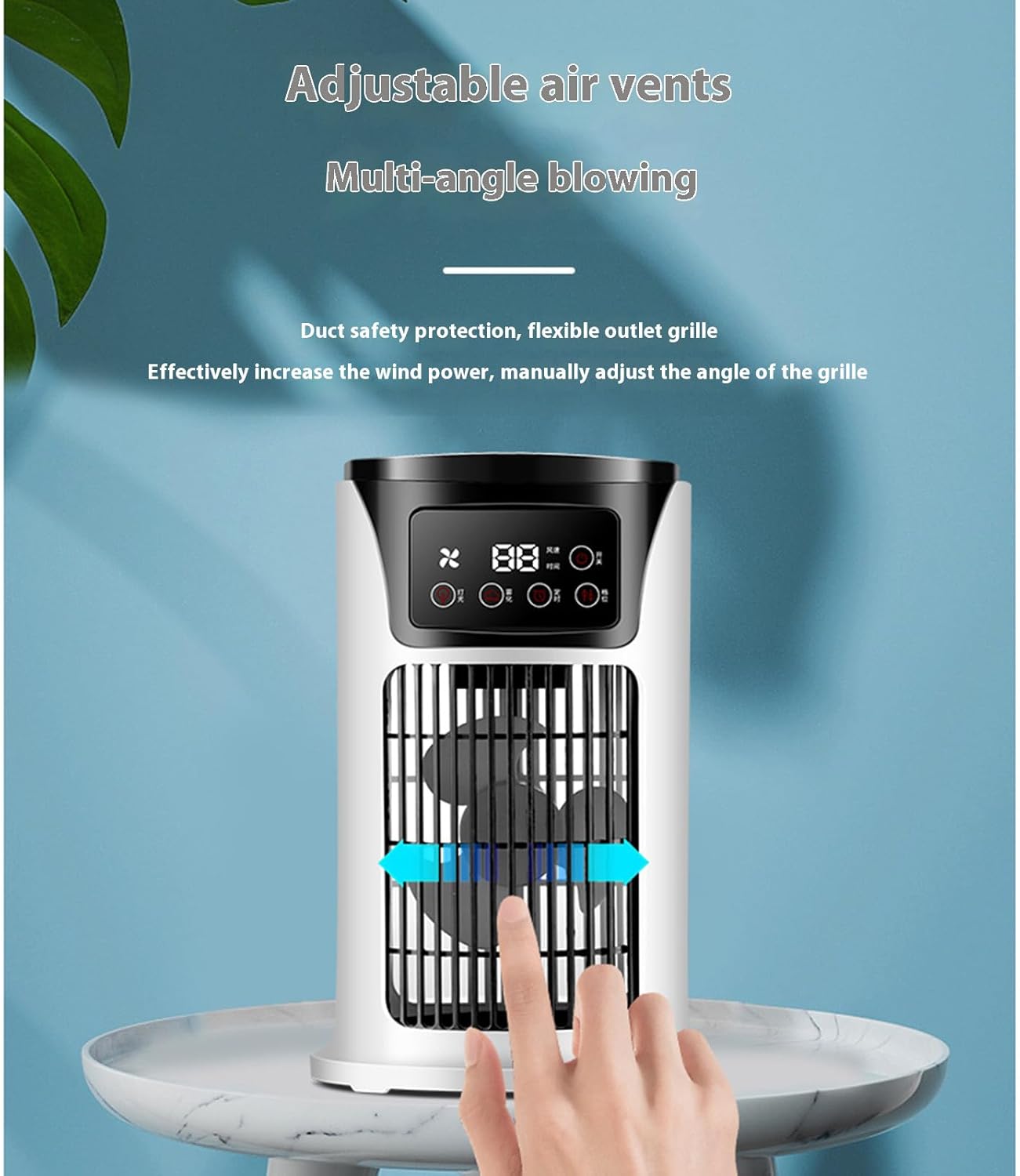 Fan, Desktop Air Coolers With 300ml Water Tanks 6 Speed Setting Cooling Fan 6h Timer Function For Dormitory Study Office Desk