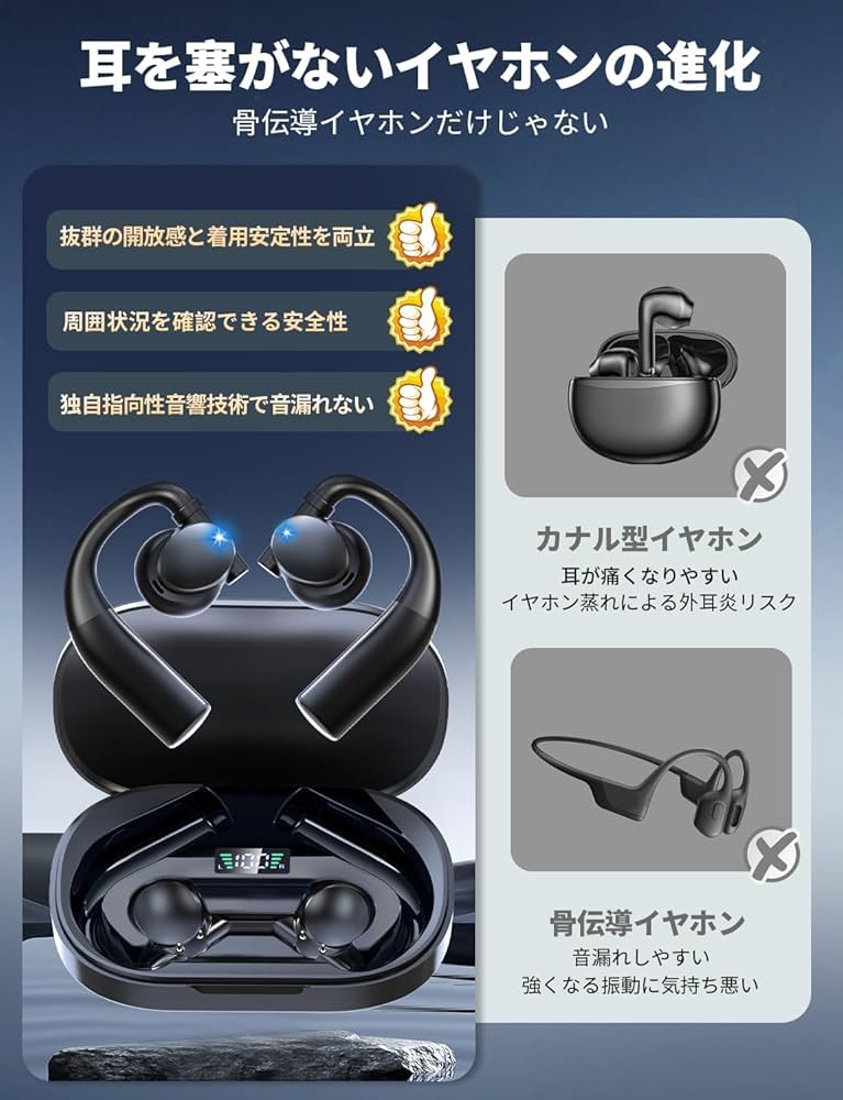 Amazon.co.jp: イヤホン bluetooth ワイヤレスイヤホン