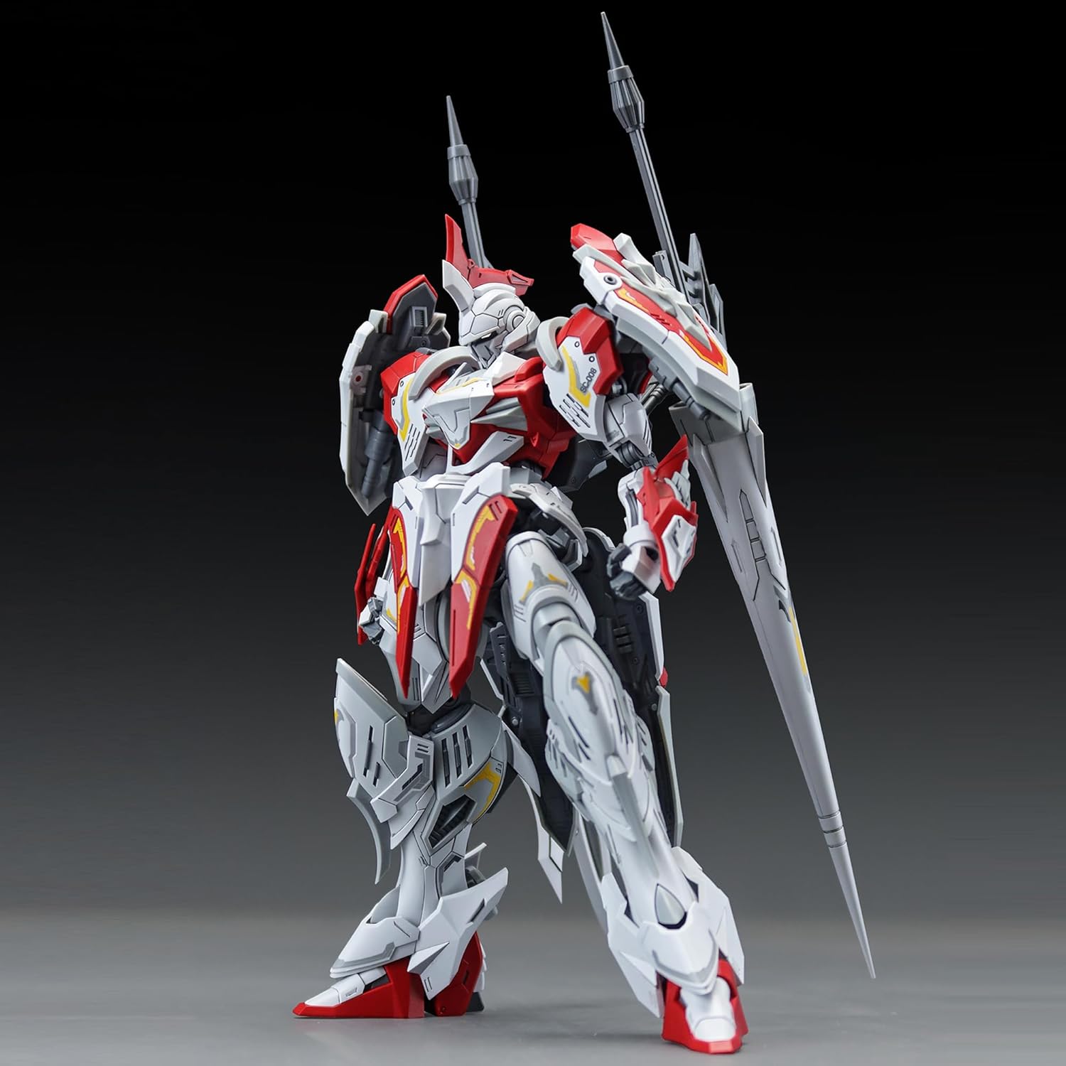 SNAA 1/144 Model Kit Mech - The Round Table Knights Soul Spear Lamorak - 6.3''/Mecha Model Kit Articulated Figures Assembled Mode,Age 15 and Above