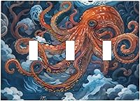 Vista 51 de William Morris Floral Boho Azul Medianoche Azul Bohemio Flor 1 Banda Dúplex Cubierta de Salida Decorativa Receptáculo Único Interruptor Eléctrico