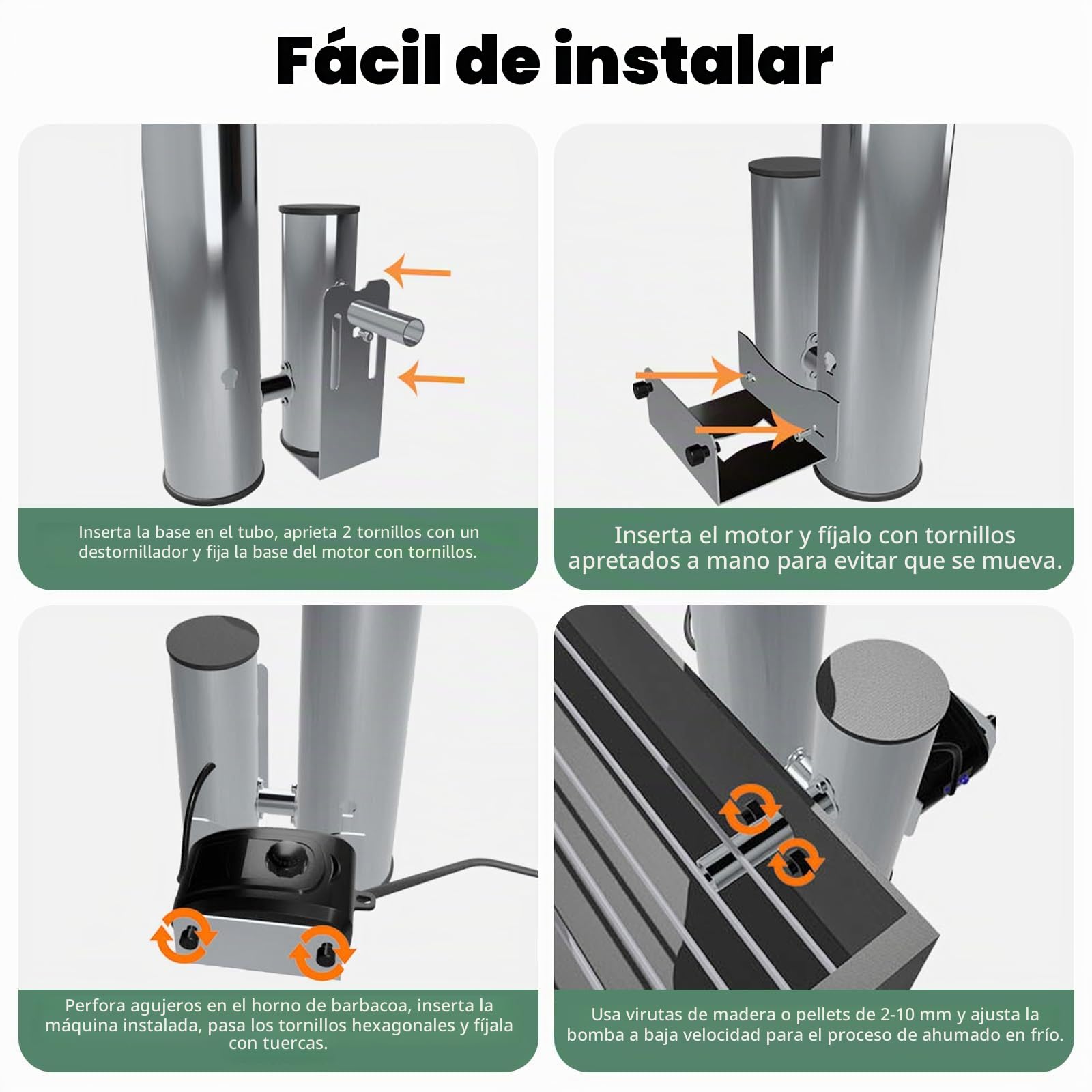 Generador de humo frío de acero inoxidable, portátil para fumar alimentos | barbacoa, generador de humo para fumar alimentos, carne, pescado, barbacoa