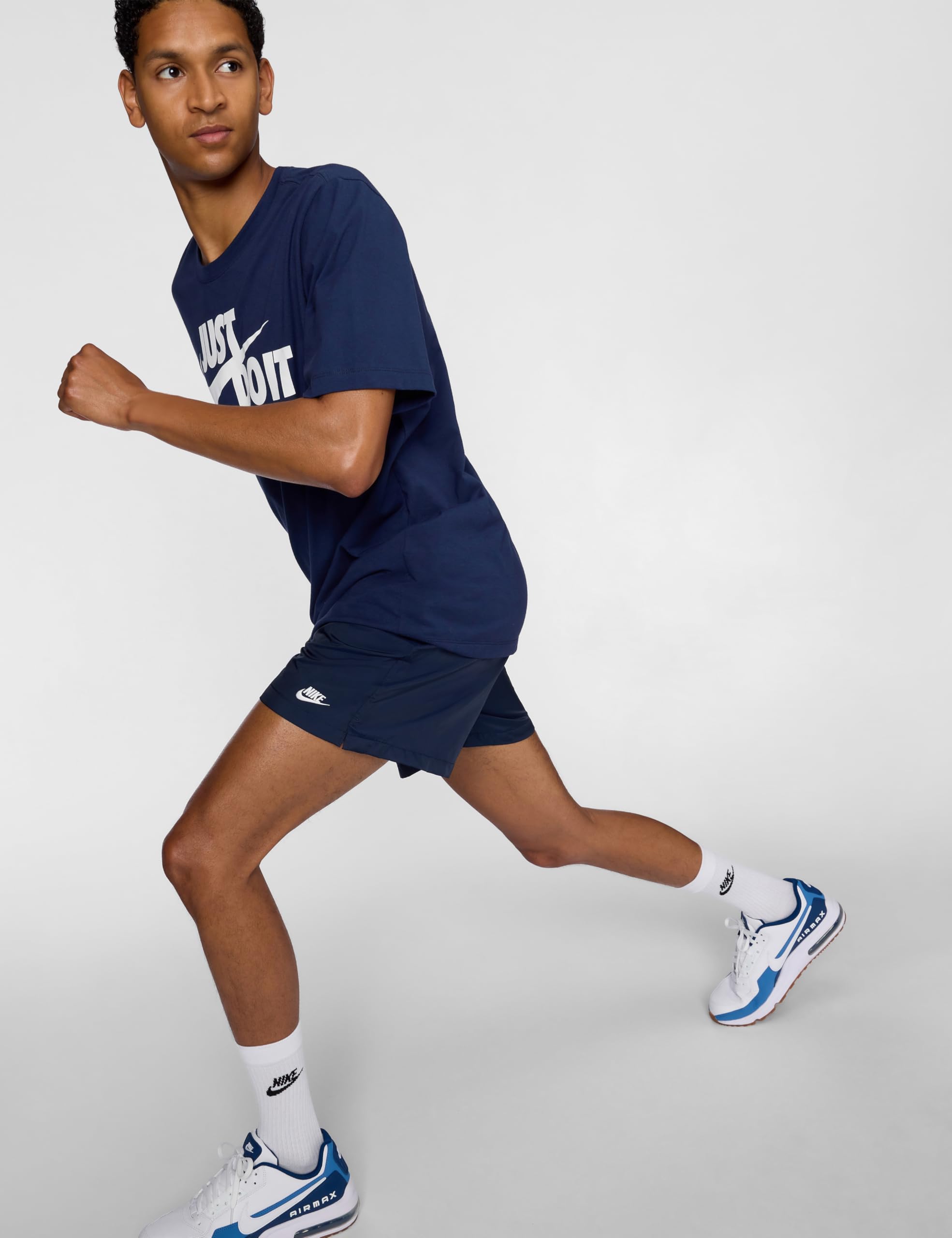 Nike Club Flow FN3307-451 Short tissé pour Homme, Obsidienne/Blanc, Taille S