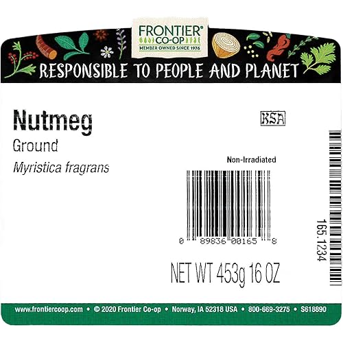 Miniatura 2 de Frontier Co-op Nuez moscada molida, Kosher, no irradiada | Bolsa a granel de 1 libra | Myristica fragrans Houtt.
