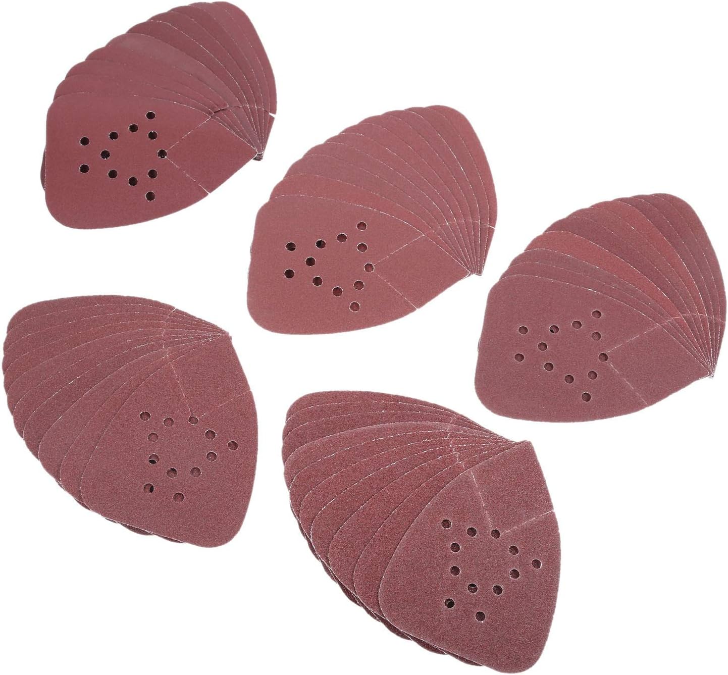Sander Sandpaper 50pcs 133x95mm Mouse Detail Sanding Sheets Sandpaper 12 Hole Sand Disk Grit 60-220 Sanding Disc Polishing Grinding Tool