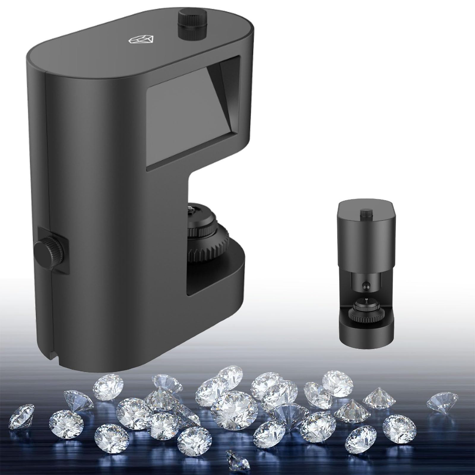 Microscopio digital con pantalla LCD de doble cara y luz de relleno LED, aumento de 30-200x, ideal para pruebas y procesamiento de joyas sin video