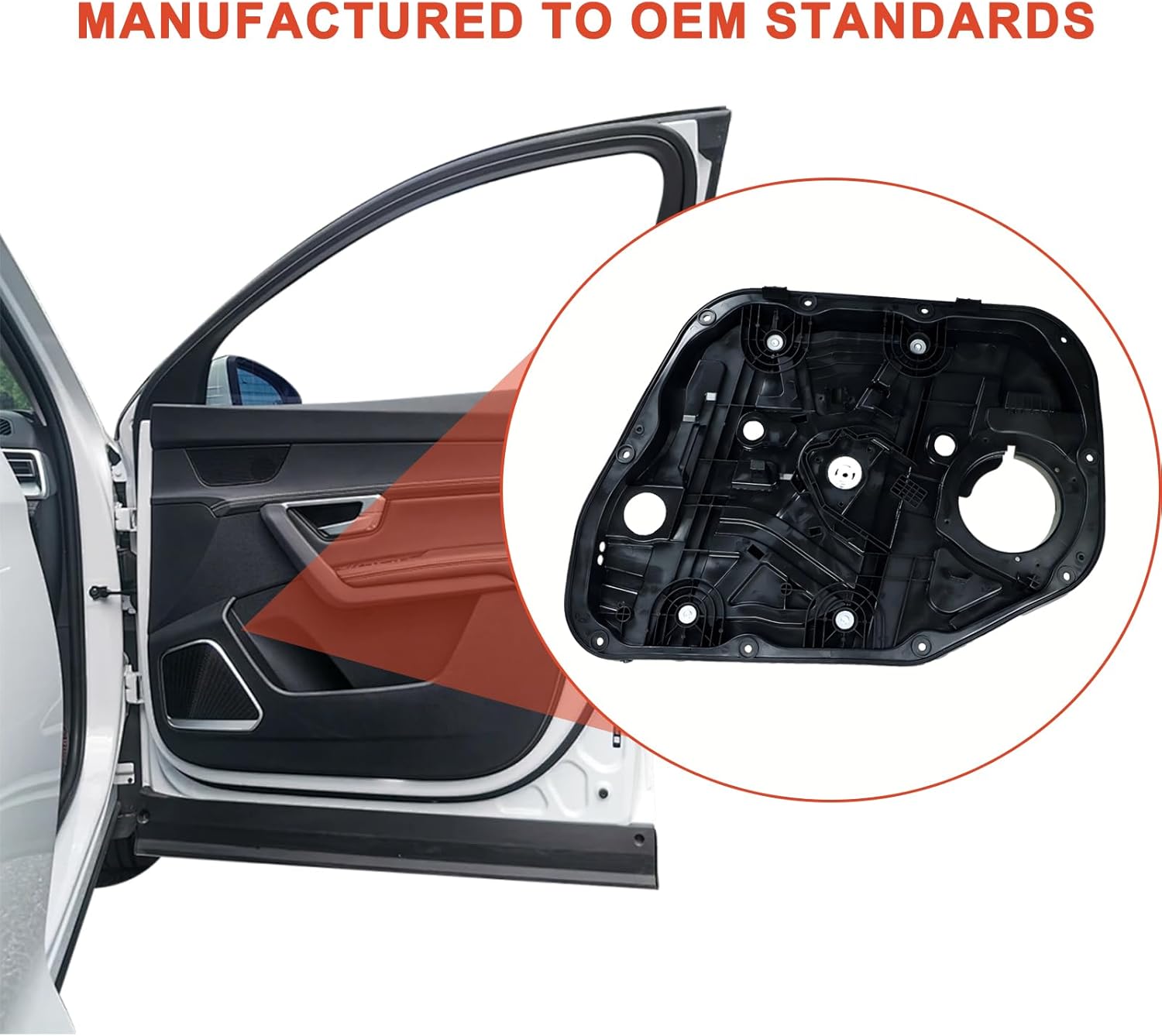 Front Left Window Regulator Without Motor Compatible with Hyundai 2016 2017 2018 2019 2020 Tucson Front Left Driver Side Window Regulator Replace# 82471-D3011 82471-D3010