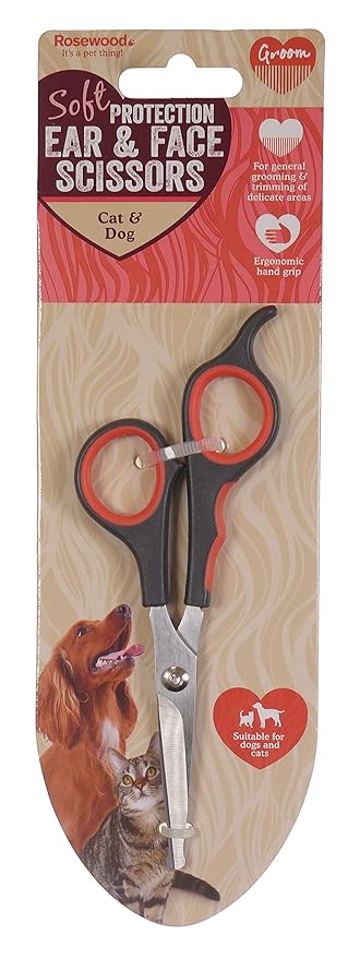 Rosewood Soft Protection Salon Grooming Ear/Face Scissors