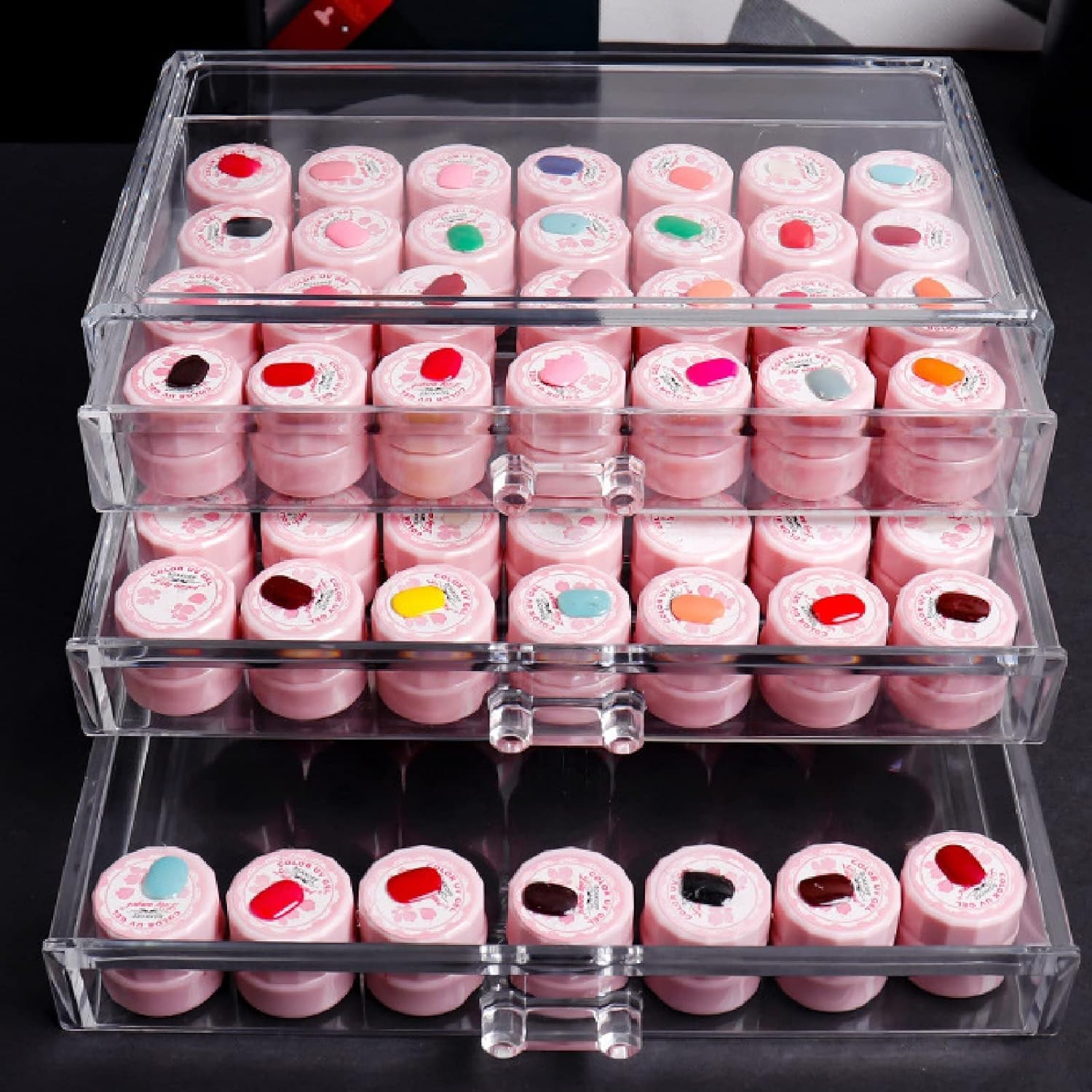 Amazon.co.jp: マニキュア収納ラック 1セット 耐衝撃 積み重ね可能