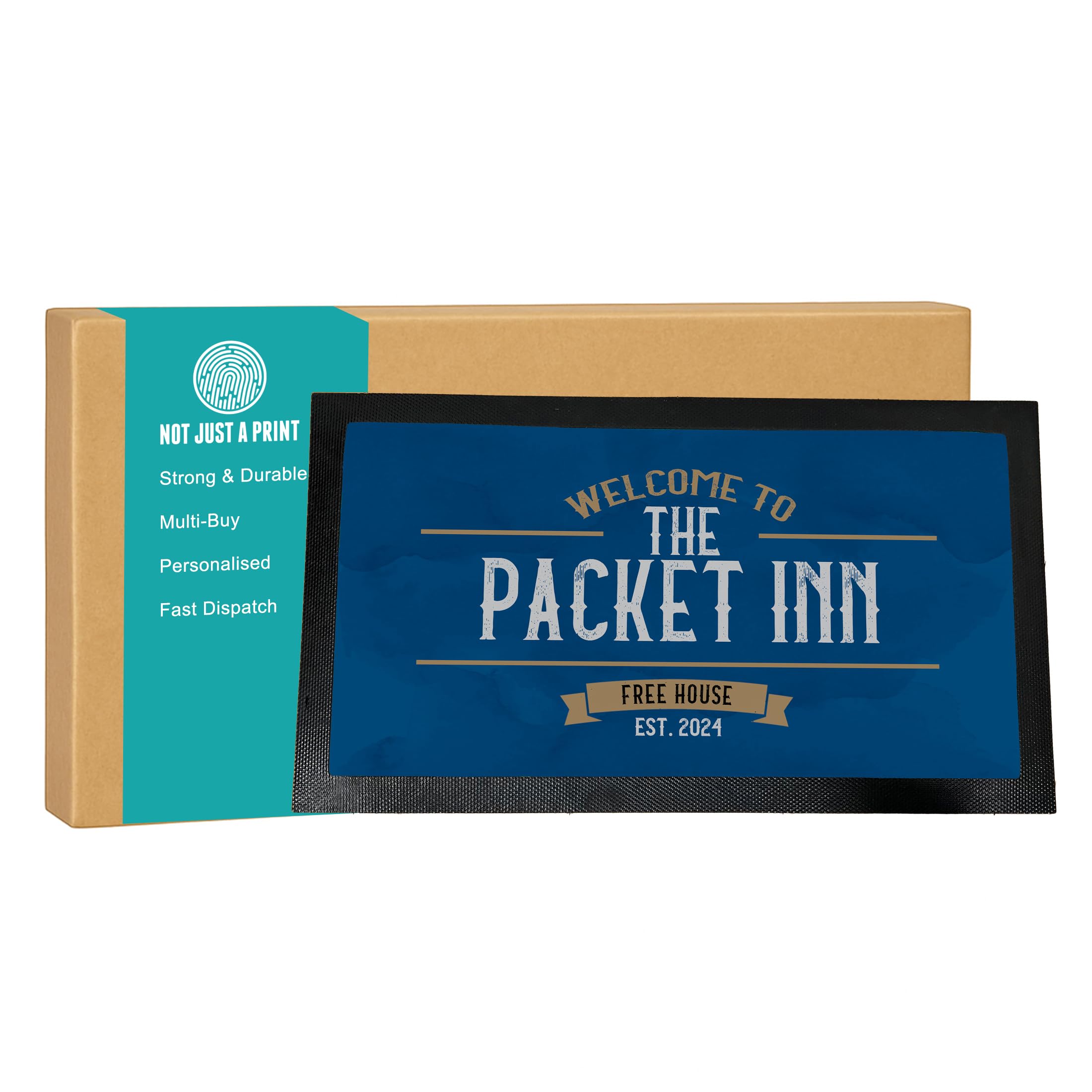 Personalised Bar Accessories For Home Pub - Bar Gift Set Elevate your home pub accessories with our premium Personalised Bar Accessories Gift Set. (Bar Mat)