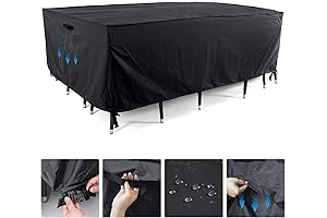 Tempera Heavy Duty Winter Table Cover for Outdoor Patio Furniture Protection