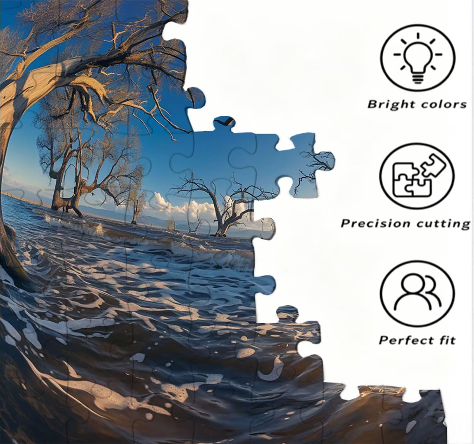 Puzzle 1000 sztuk dla dorosłych, puzzle artystyczne z drzewem wodnym, rodzinne kreatywne hobby dla dorosłych, najwyższej jakości drewniane układanki, do gry edukacyjnej wyzwanie zabawki R4KH-822