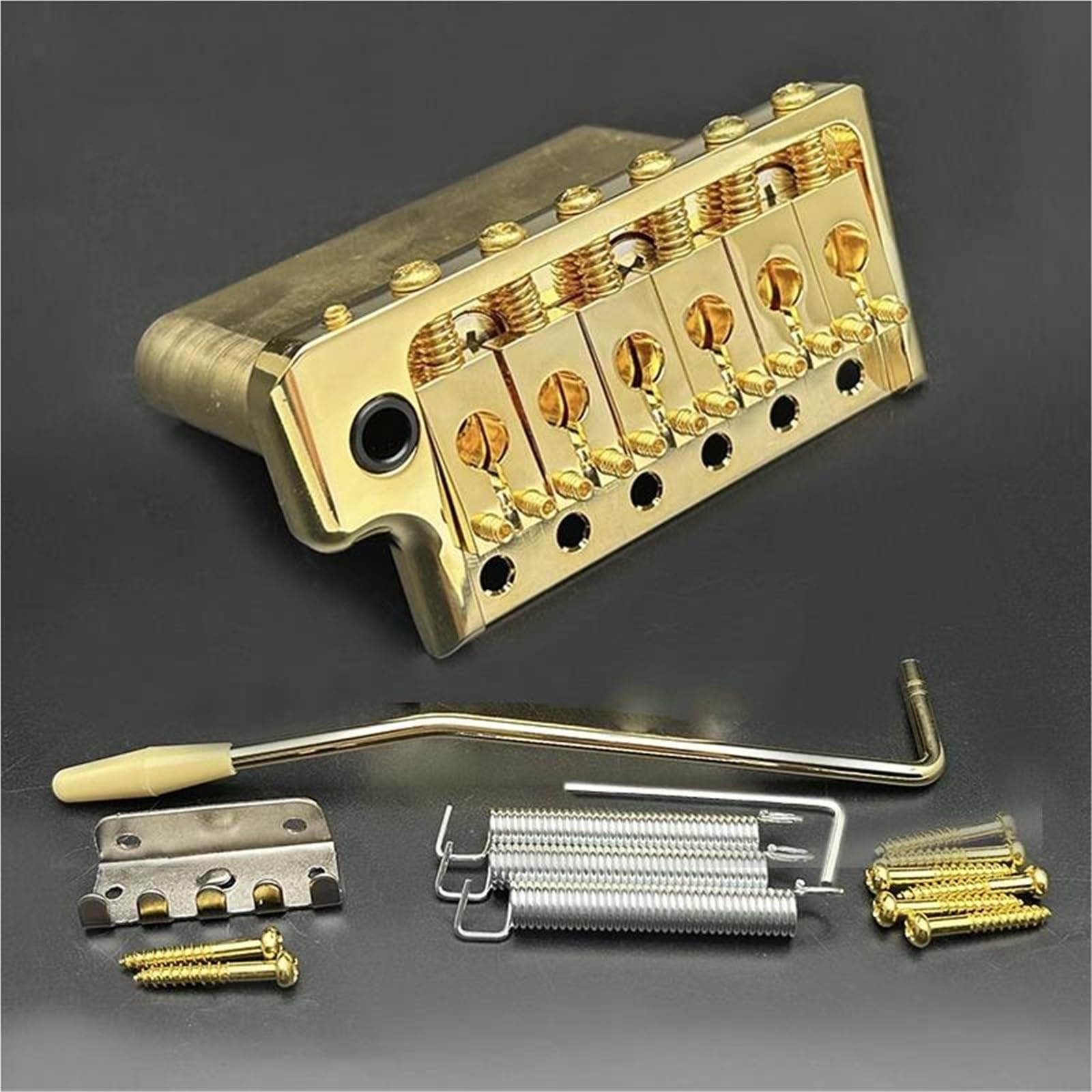 Precyzyjny mostek tremolo CNC do gitar elektrycznych PRS Cały z litego mosiądzu 6 śrub Mostek Gitary Profesjonalnej