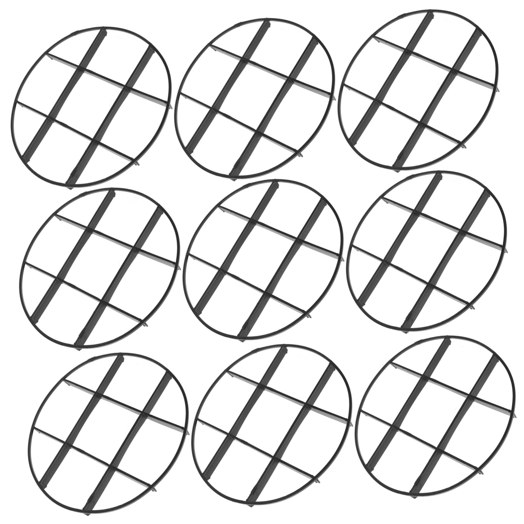 Toyvian 4 Ensembles sous Plat Plastique pour Pots De Fleurs Supports De Plantes Respirants pour Éviter La Migration Sol pour Intérieurs Et Extérieurs 10 Pièces * 4