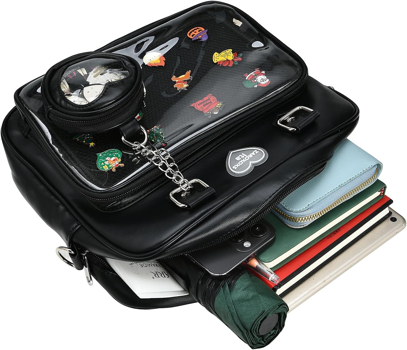 Ita Bag Crossbody Handbags Kawaii Shoulder Purse Square Backpack with Insert Anime Pins Display - Image 6