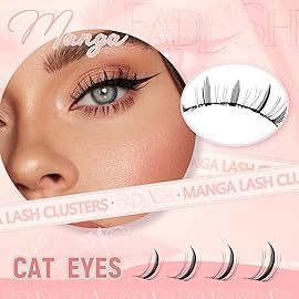 FADLASH Lash Clusters DIY Lash Extensions 10-16mm Eyelash Clusters Wispy Cluster Lashes Natural Look Individual Lashes Thin Band Cluster Eyelash Extensions Volume (XYT)