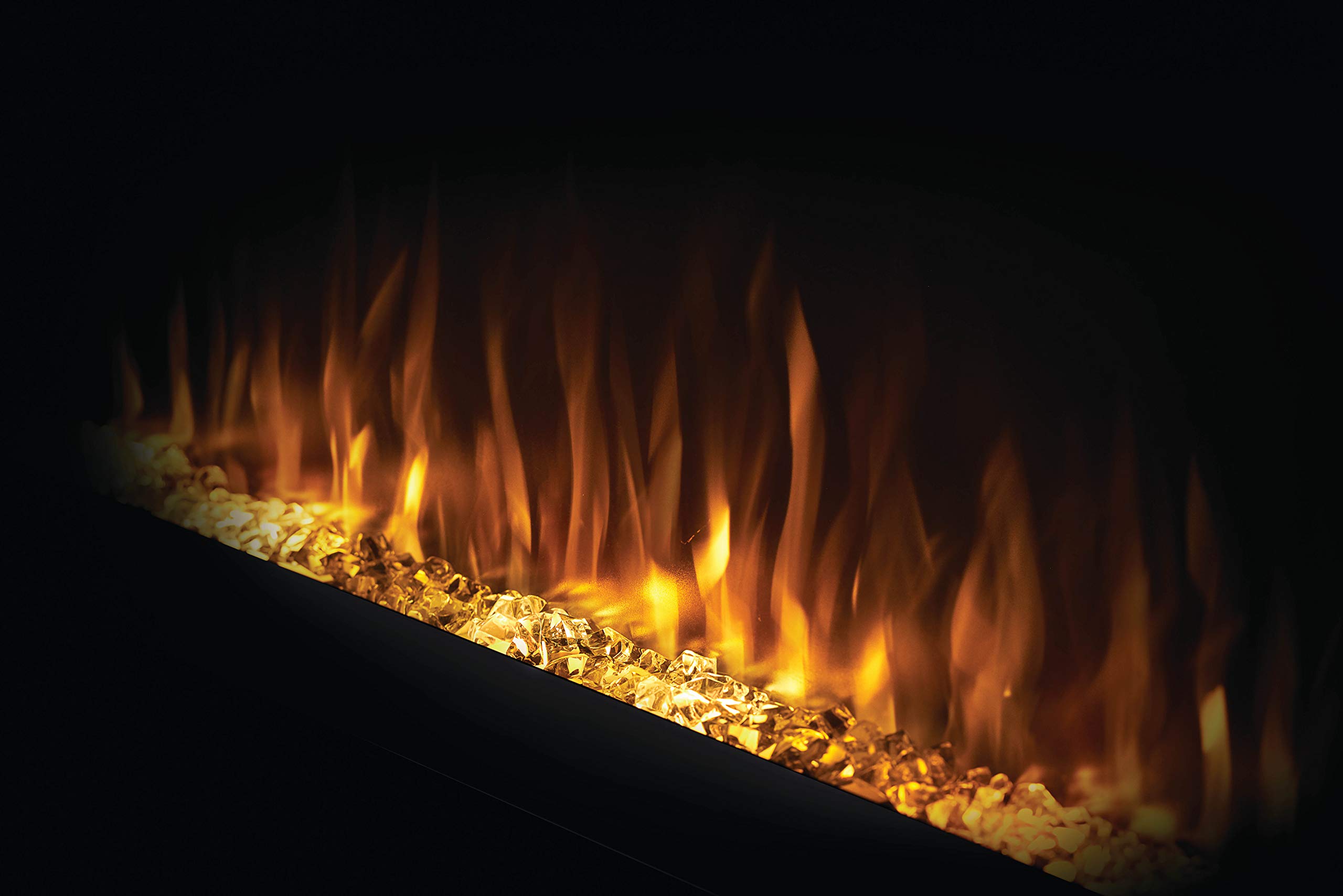 Napoleon Purview 60 - NEFL60HI - Wall Hanging Electric Fireplace, 60-in,  Black, Glass Front, Glass Crystal Ember Bed, 3 Flame Colors, Use with or  Without Heat : Amazon.ca: Tools u0026 Home Improvement