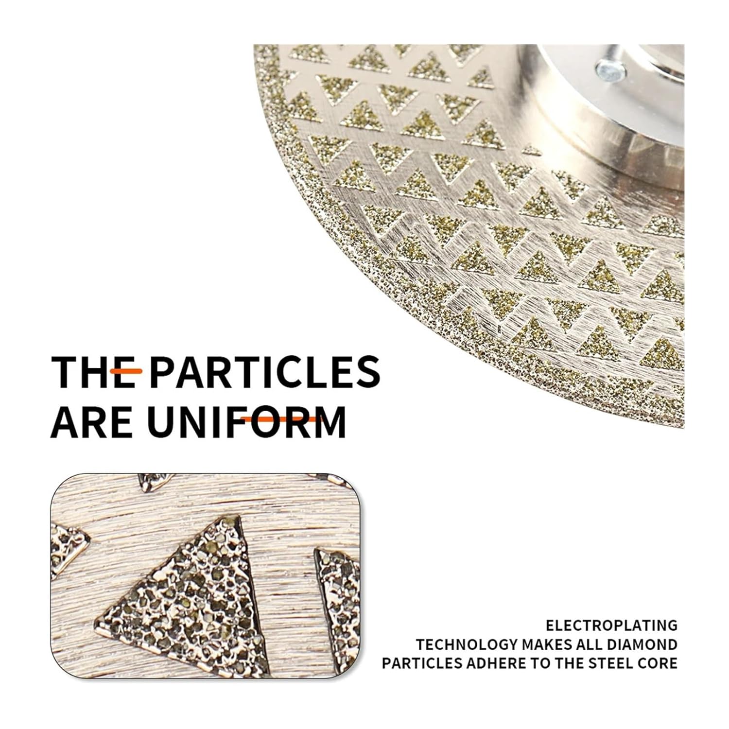 1pc 4/4.5/5/6/9" Double Sided Electroplated Cutting Disc M14 Vacuum Solder Wheel Saw Blade for Sharpening(115mm)