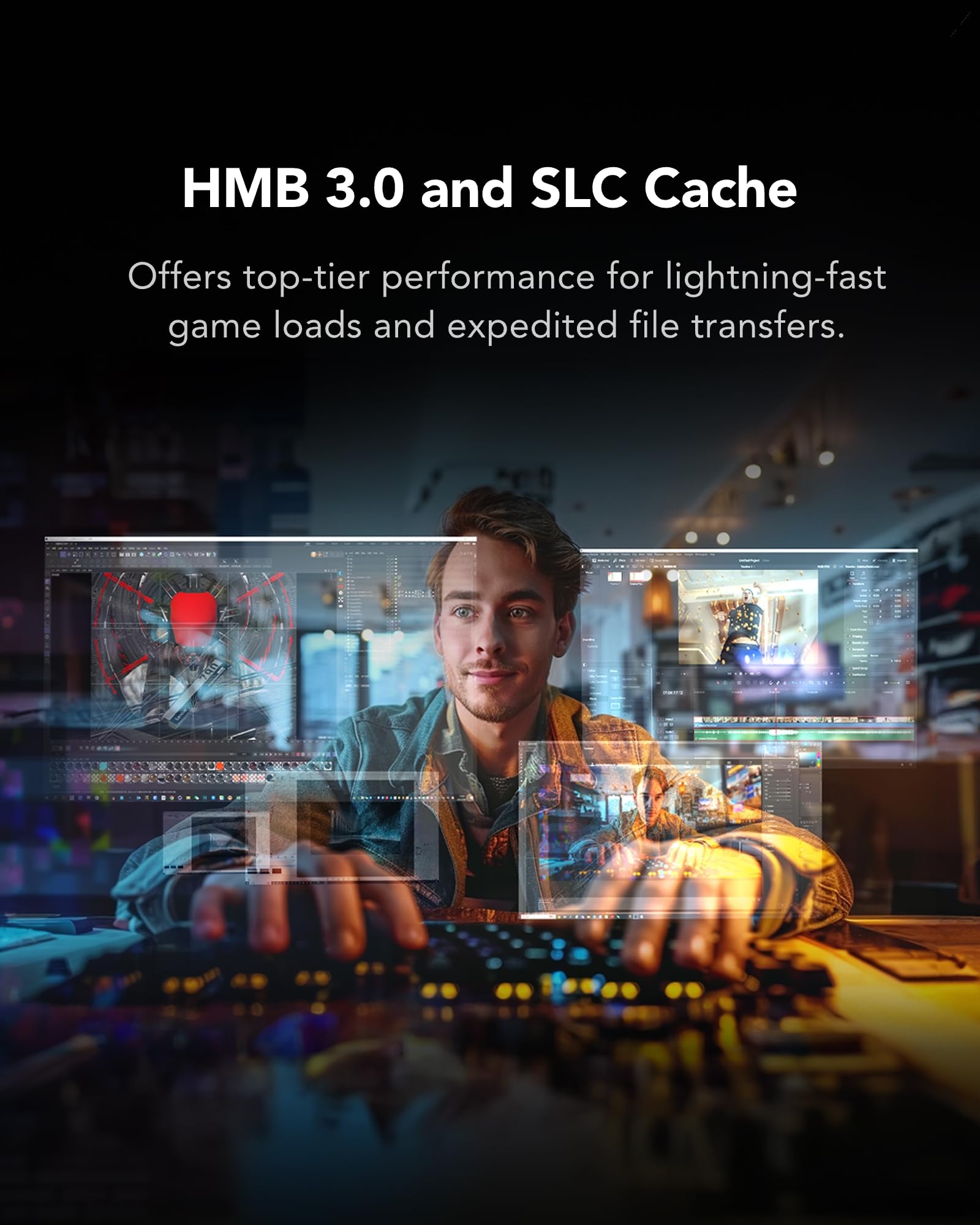 Lexar Thor Pro 1 TB SSD, M.2 2280 PCIe Gen4 NVMe, hasta 6000 MB/s, Unidad de Estado Sólido Interna de Alto Rendimiento, Compatible con PS5, Portátiles y PC, para Jugadores y Creadores