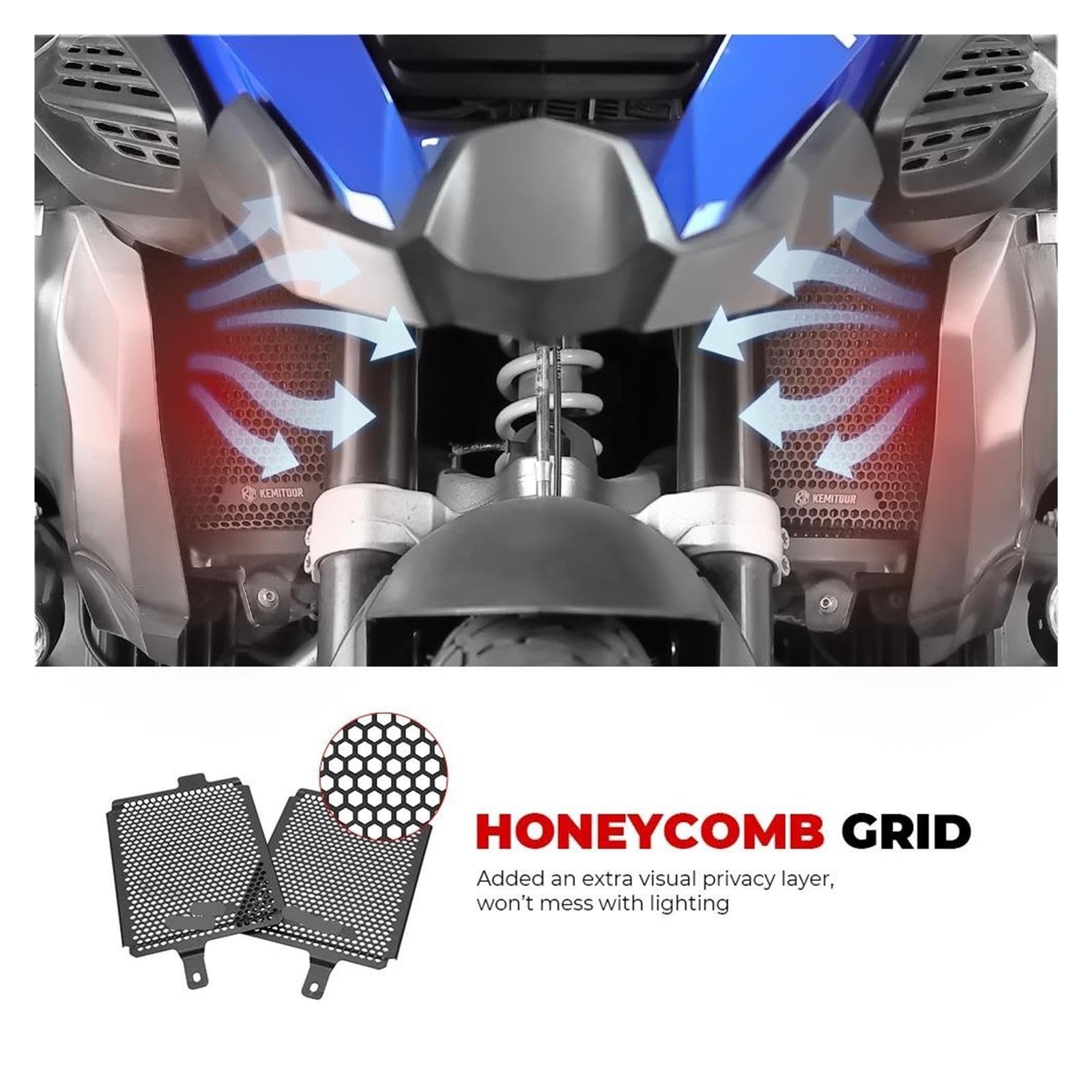 Dla BMW R 1200G/R1250GS 2013-2023 Osłona Chłodnicy Motocykla